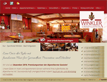 Tablet Screenshot of hotel-winkler.com